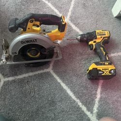 Dewalt Drill And Circular Saw