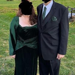 Emerald Velvet Formal Gown