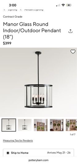 Pottery Barn Light Fixture