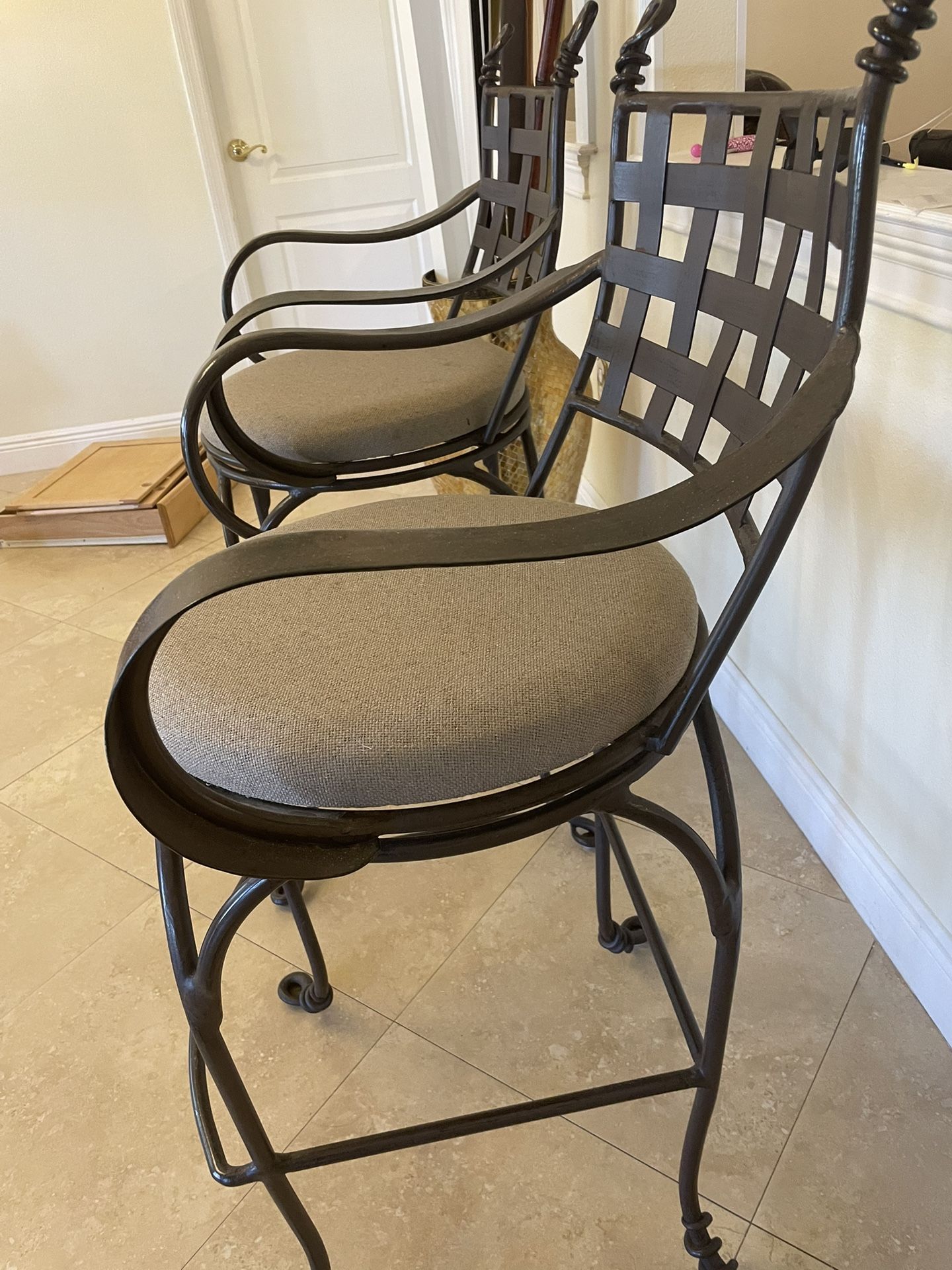 Iron Wrought Bar Stools
