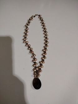 Pink Freshwater Pearls/Smoky quartz