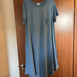 LuLaRoe Asymmetrical Short Sleeve Maxi Dress 3XL