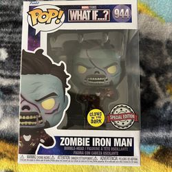 Funko What If Zombie Iron Man Special Edition Glow In The Dark 