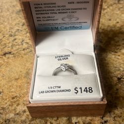 1/3 Carrot Diamond Heart Ring 