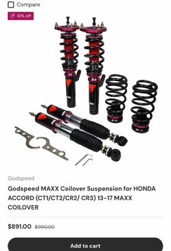 2013-17 Honda accord Godspeed maxx coilovers