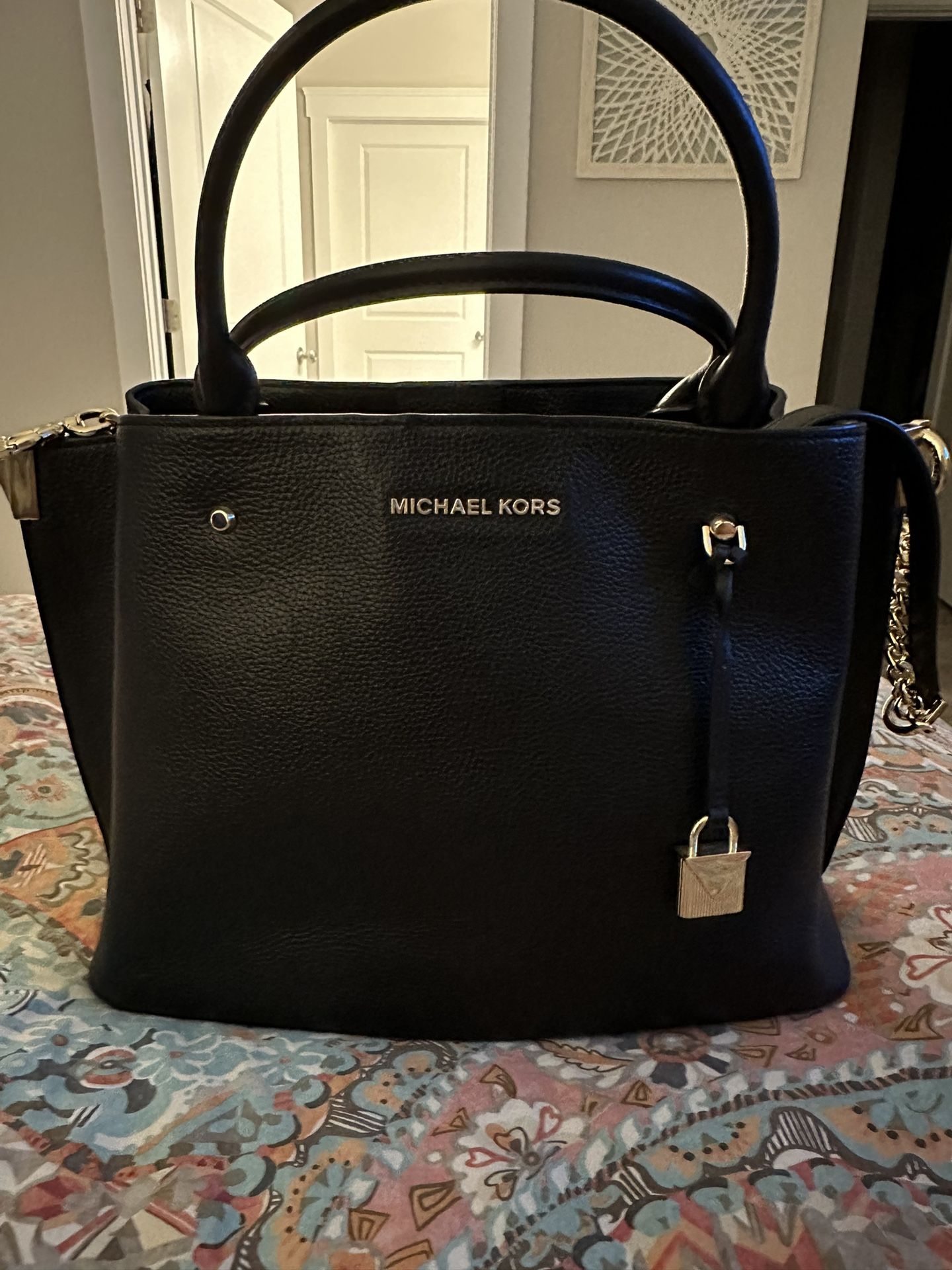 Michael Kors Handbag With Gold Hardware