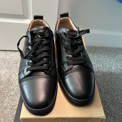 Christian Louboutin Men's Louis Junior Leather Low-Top Sneakers