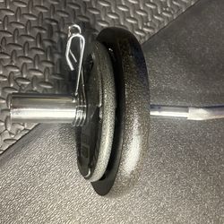 Brand New Olympic Weightlifting Equipment; Curl Bar with Pair of 25s and Pair of 10s. 90 # Brute.