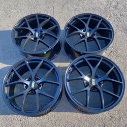 BBS RIA rims Style Matte Black Wheels 19in 8.5J +38 (5X114.3) rims wheels