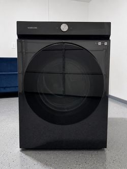 Samsung Bespoke Front-Load Dryer Black Glass