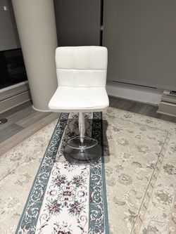 White Adjustable Swivel Counter/Bar Stool – $45 OBO