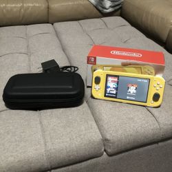 Nintendo Switch Lite Yellow Handheld Console With Case Screen prot.