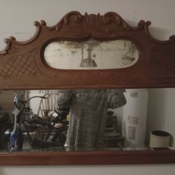 Antique 100 Yr Old Original  Mirror
