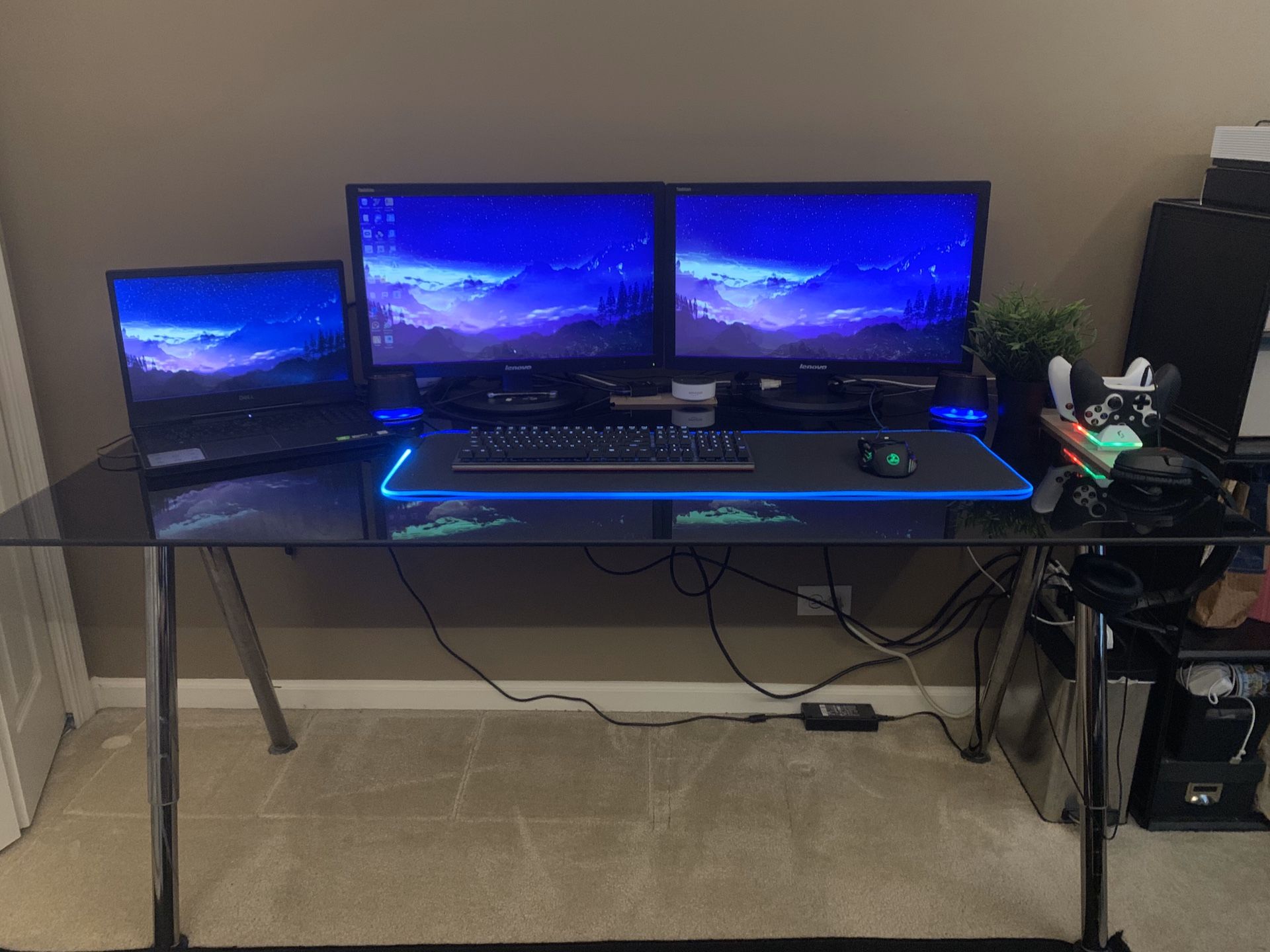 IKEA Glass Desk