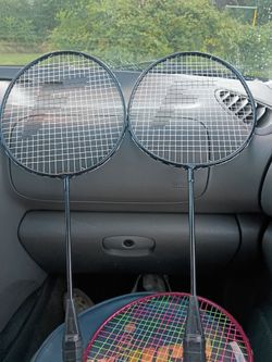 2 Franklin badminton racquets