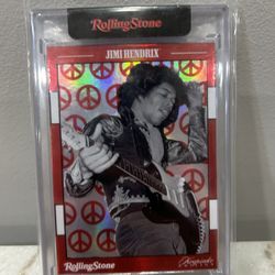 Jimi Hendrix Rolling Stone Keepsake Edition Peace Foil Card