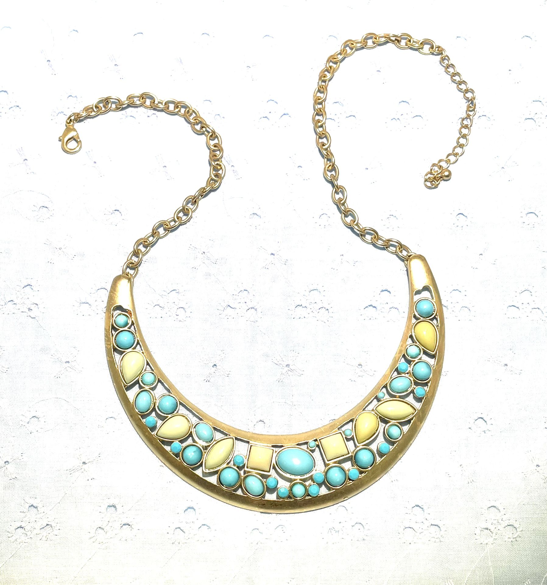 Egyptian Revival Collar Necklace 