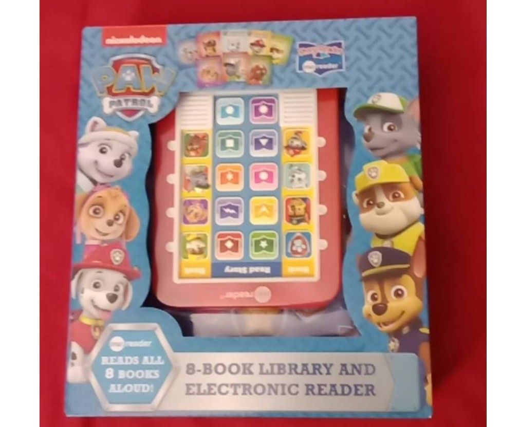 PAW PATROL 8 BOOK LIBRARY & READER NEW IN PACK!