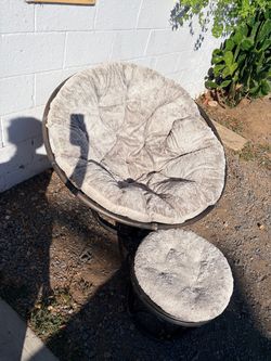 FREE papasan chair with stool
