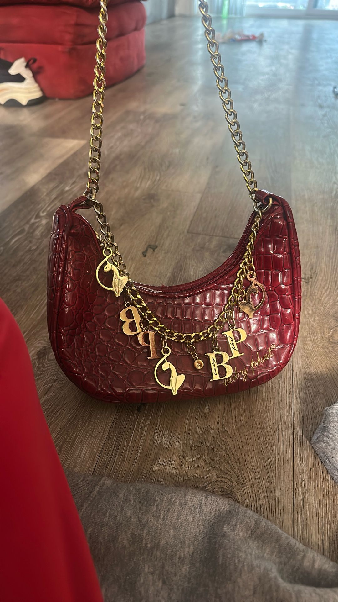 Baby Phat snakeskin purse
