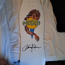 Skate Board Signed By Christian Hosoi