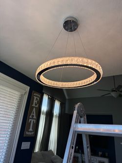 Chandelier and light pendants