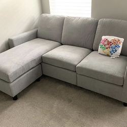 Light Gray Modern Sectional Sofa