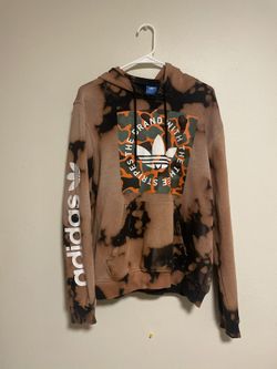 Bleached Out Adidas Hoodie Medium