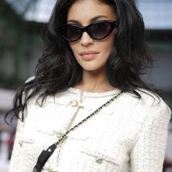 Chanel Black Sunglasses W/ CC logo and Crystal arms CH9163B Style