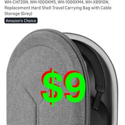 Shield Headphones Case Compatible with Sony WH-CH720N, WH-1000XM5, WH-1000XM4, WH-XB910N, Replacement Hard Shell Travel Carrying Bag with Cable Storag