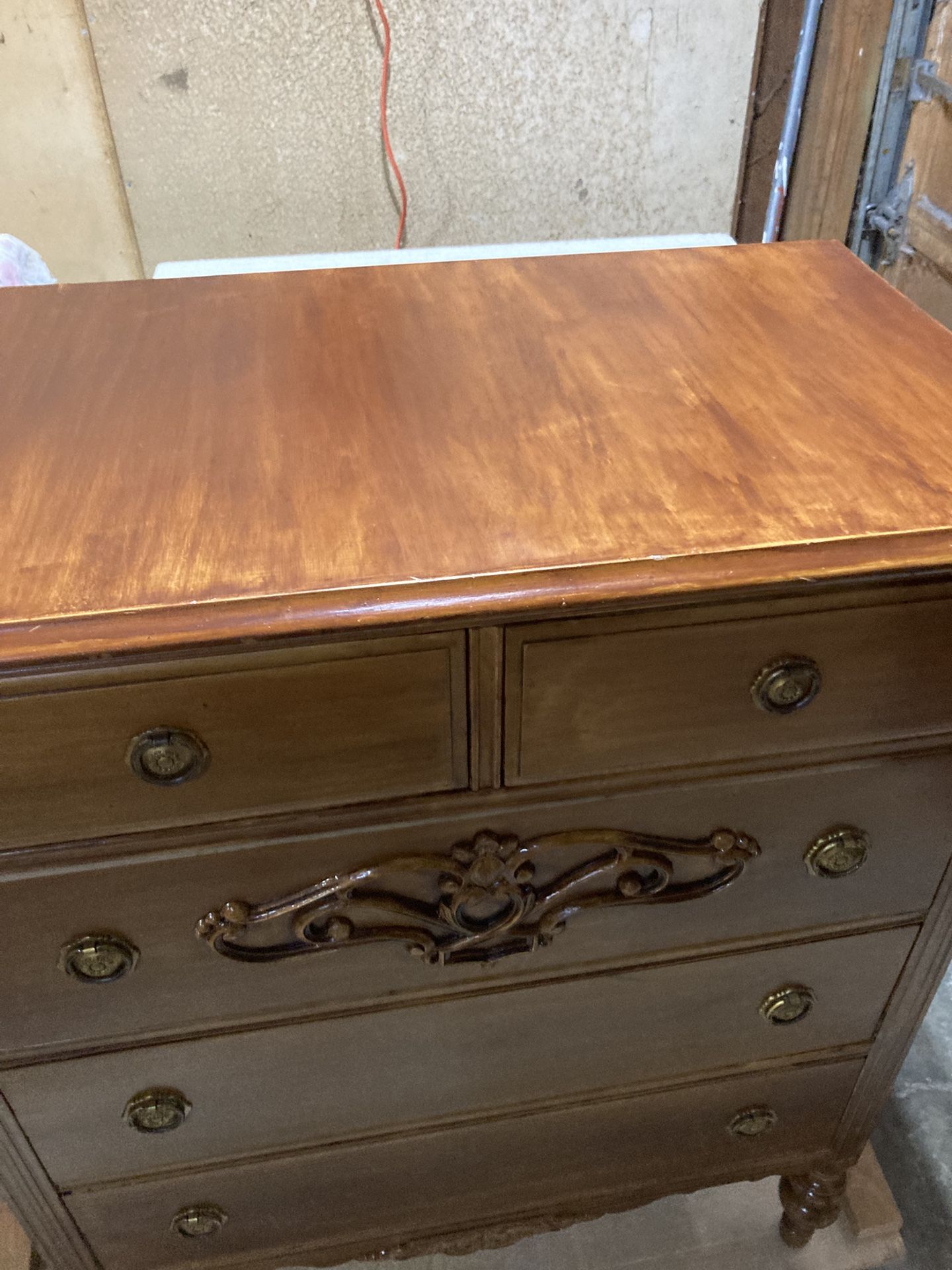 Stunning Antique 5 Drawer Dresser
