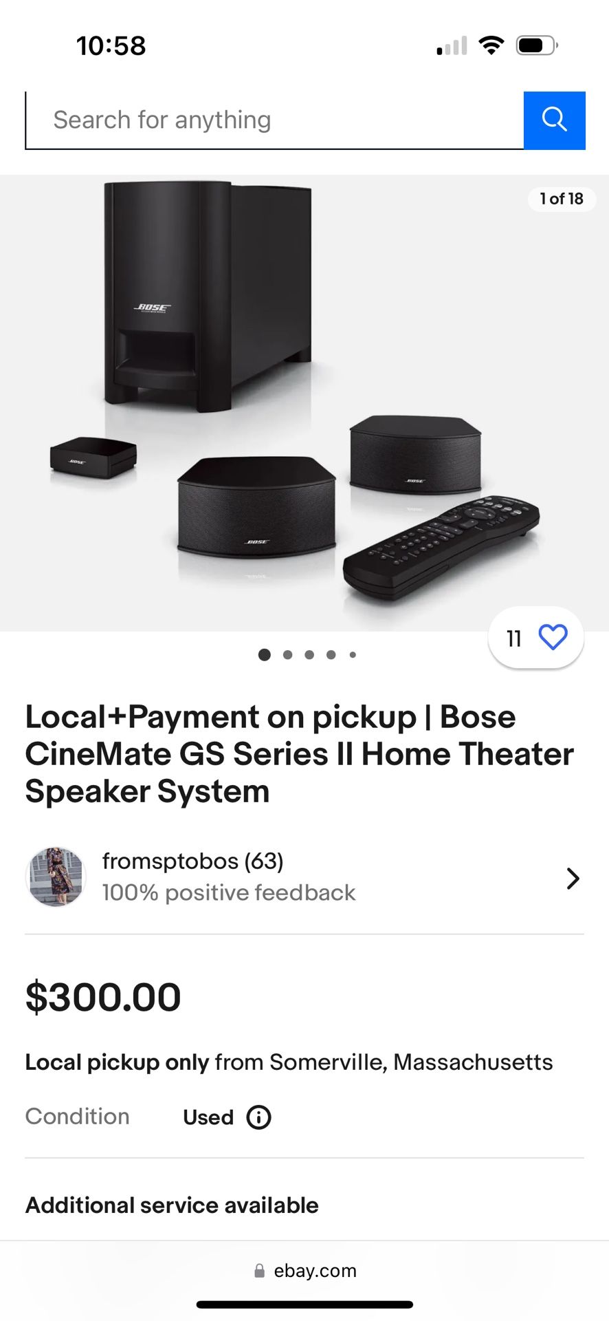 Bose Cinemate Series 2 Digital Home Theater System