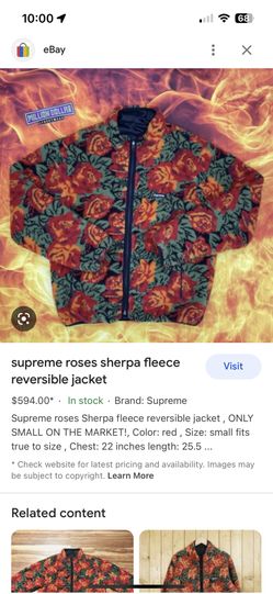 Supreme Jacket Fleece Reversible