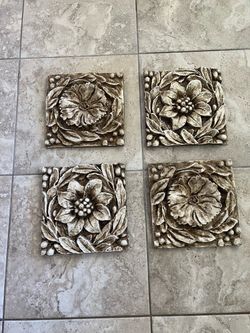 4 piece wall decor 11 x 11