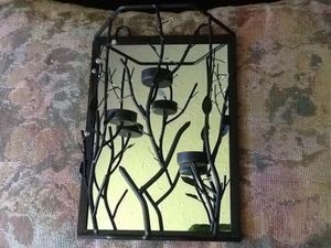 Wrought iron / tea light/ candle holder. Wall mounted, ready to be hang.