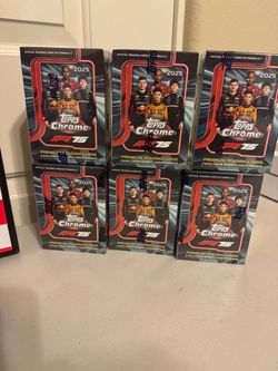 2025 Topps Chrome F1 Trading Card Blaster Boxes (Lot of 6)