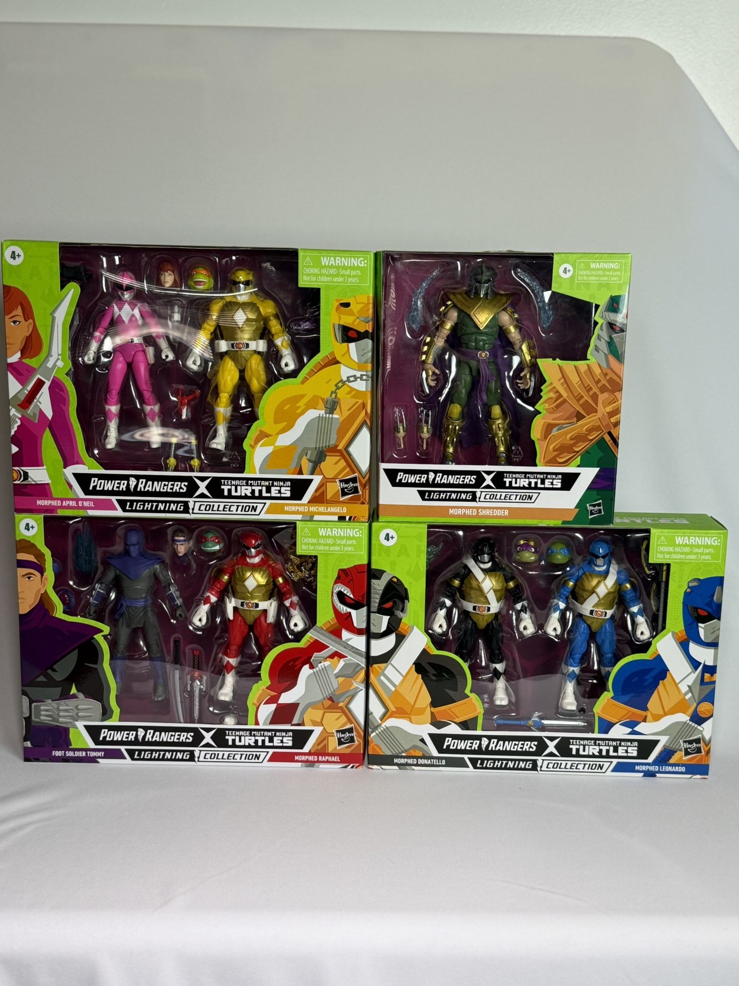 Power Rangers X Teenage Mutant Ninja Turtles Lightning Collection Complete Set