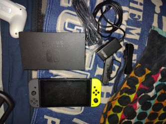 Nintendo switch with accessories
