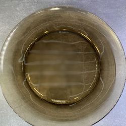 (2)  LYS Sepia Glass Plates 9.25 inch. Microwave & Dishwasher Safe. Dinning & Gifting| Ultra Scratch Resistant Tempered Glass, Brown