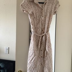 Women’s Button-Down Midi Dress- Size Medium 