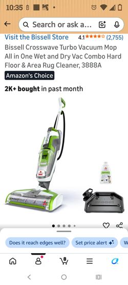 Bissell crosswave turbo vacuum mop