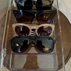 Sunglasses with Clear Holder