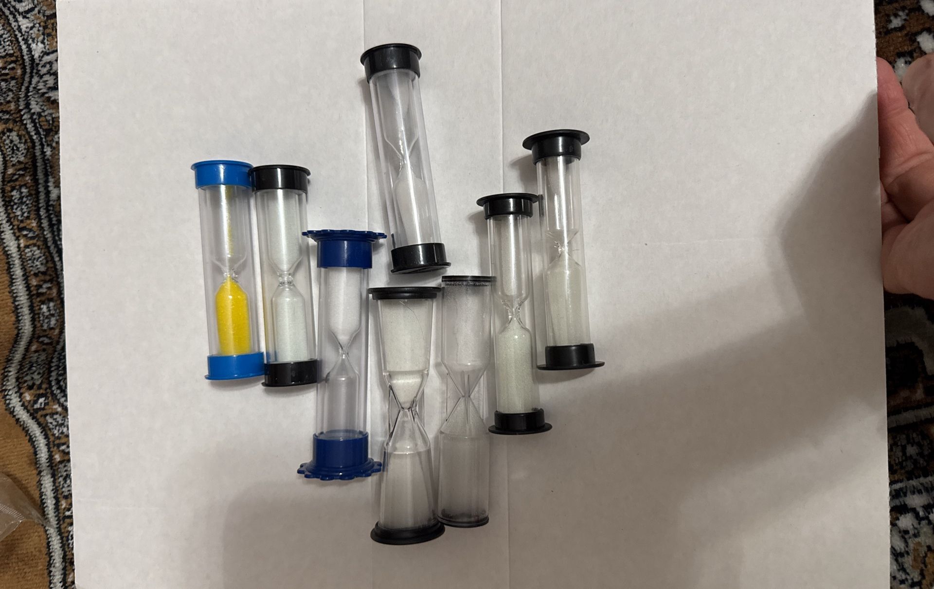 8  Sand Timers for Gaming Kids Etc Mini Hourglass Bulk Sand Clock Timer