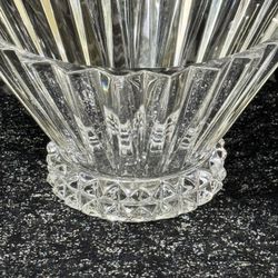 Rosenthal Classic Germany Crystal Centerpiece Bowl – Fluted Fan Design, 6.75” Tall