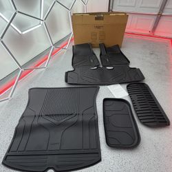 Brand New LASFIT 6PC Premium Extra Thick Floor Mats for Tesla Model Y 2025 2024 2023-2020 5 Seater | Custom Fit TPE All Weather | Model Y SKU315-G