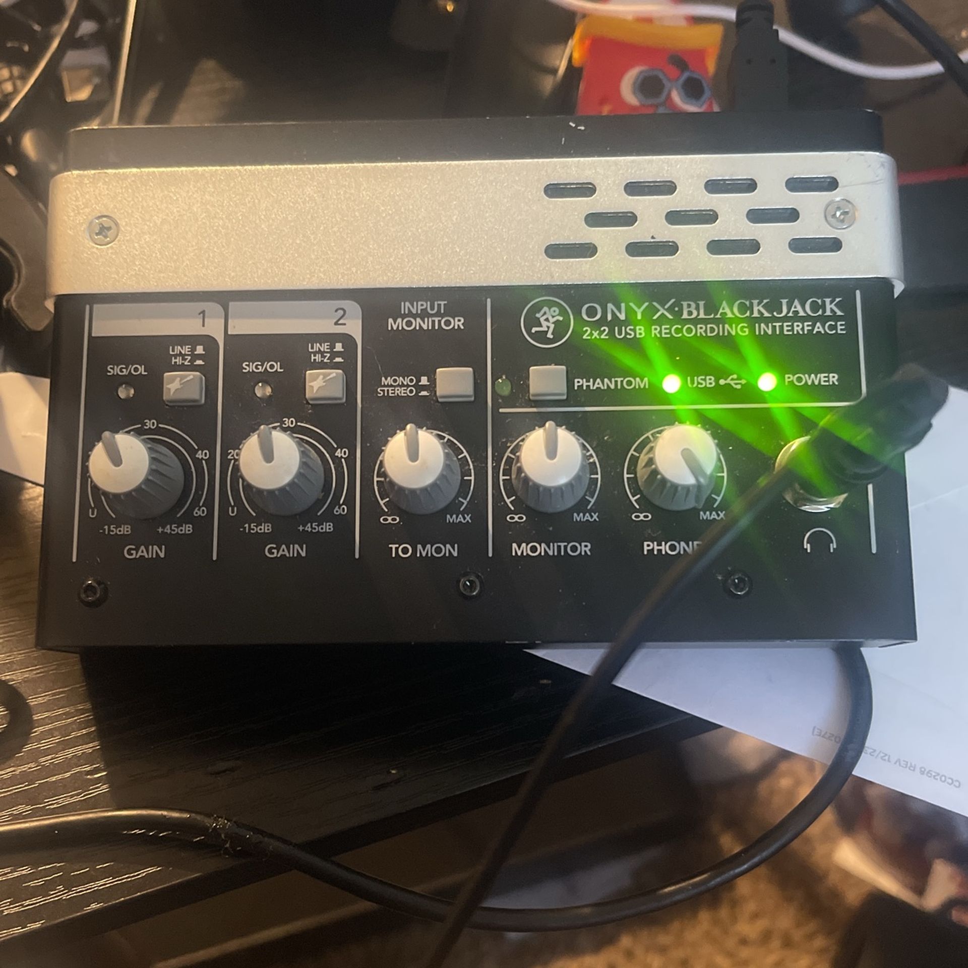 Onyx Black Jack 2x2 USB Recording Interface
