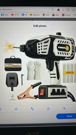 Portable welding machine, 110 V handheld. Portable handheld welder machine that is very easy to use.