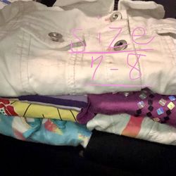 Little Girls Size 7/8 Clothing Lot. 13+ Items.