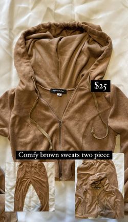 Brown Two Piece Jogger Set