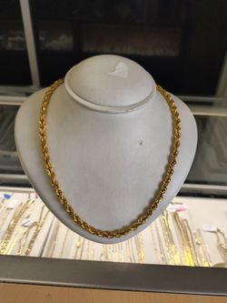 10k solid gold necklace 50.9 grams 24 Long layaway available 10% down if you interested please make sure you ask for Maribel thank you